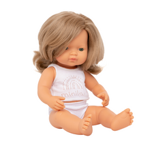 Load image into Gallery viewer, MINILAND DOLLS - Caucasian Dark Blonde Girl - 38CM