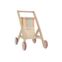 Load image into Gallery viewer, MINILAND DOLL - Wooden Doll Stroller