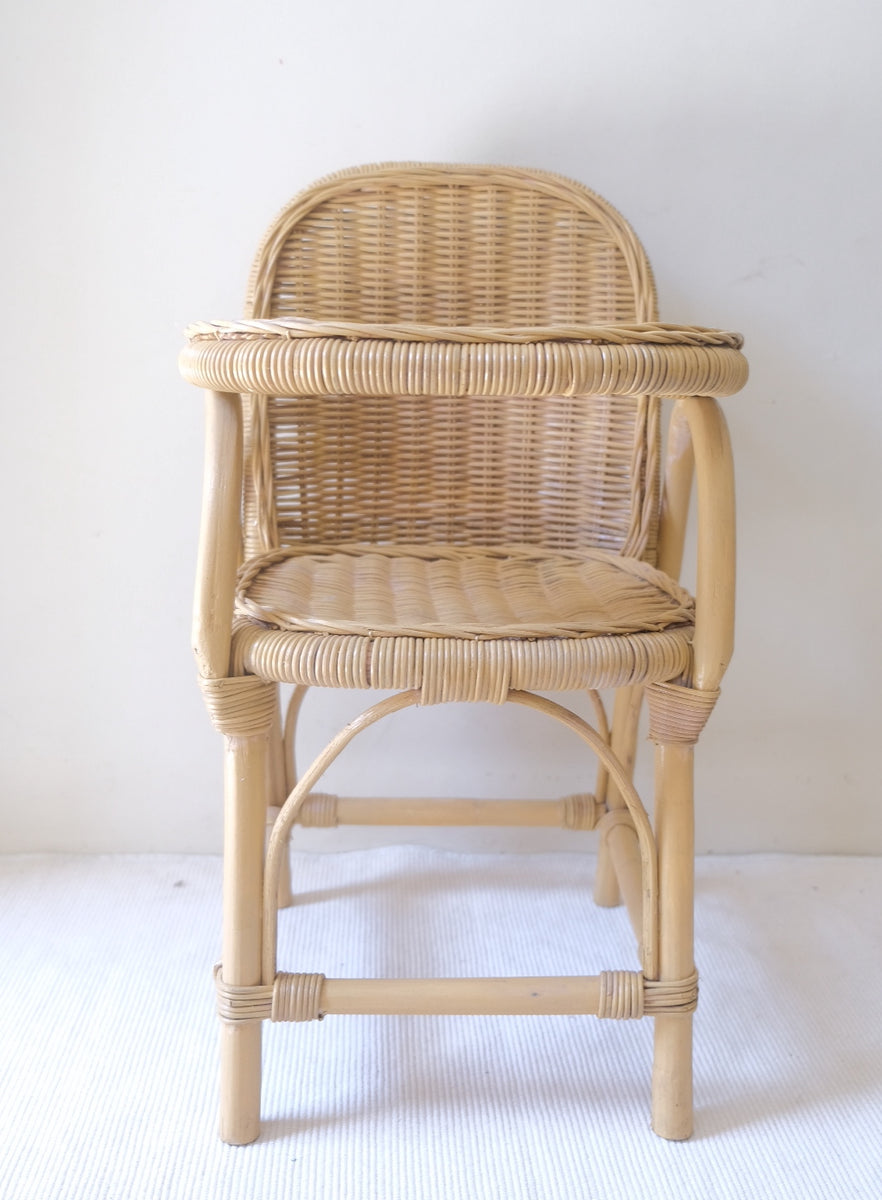 Doll Accessories Doll High Chair Rattan Tiny Harlow Rattan Doll's