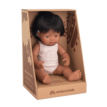 Load image into Gallery viewer, MINILAND DOLL - HISPANIC BOY WITH HEARING AID 38 CM