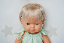 Load image into Gallery viewer, MINILAND DOLL - CAUCASIAN GIRL WITH HEARING AID 38 CM