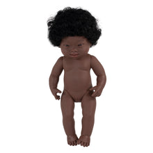Load image into Gallery viewer, MINILAND DOLL - DOWN SYNDROME AFRICAN BOY AND GIRL 38 CM