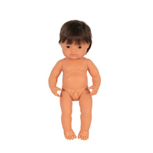 Load image into Gallery viewer, MINILAND DOLL - BROWN HAIR BOY AND GIRL 38 CM