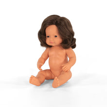 Load image into Gallery viewer, MINILAND DOLL - BROWN HAIR BOY AND GIRL 38 CM