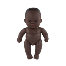 Load image into Gallery viewer, MINILAND DOLL - AFRICAN BOY AND GIRL 21 CM