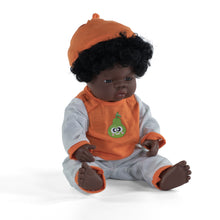 Load image into Gallery viewer, MINILAND DOLL - AFRICAN BOY AND GIRL 38 CM