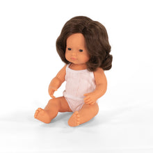 Load image into Gallery viewer, MINILAND DOLL - BROWN HAIR BOY AND GIRL 38 CM
