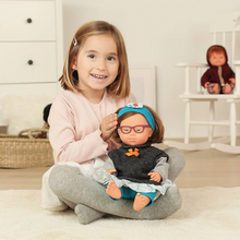 Load image into Gallery viewer, MINILAND DOLL - CAUCASIAN GIRL DS WITH GLASSES 38 CM