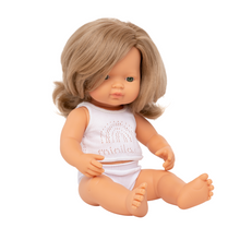 Load image into Gallery viewer, MINILAND DOLLS - Caucasian Dark Blonde Girl - 38CM
