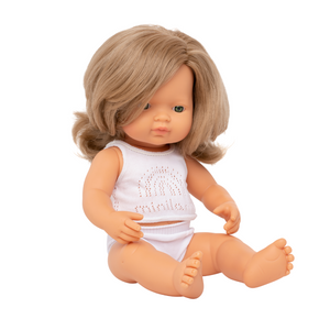 MINILAND DOLLS - Caucasian Dark Blonde Girl - 38CM