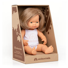 Load image into Gallery viewer, MINILAND DOLLS - Caucasian Dark Blonde Girl - 38CM
