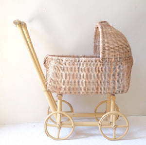 Rattan Doll Stroller