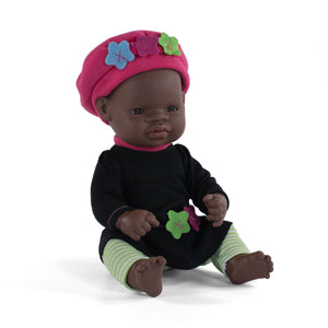 MINILAND DOLL - AFRICAN BOY AND GIRL 32 CM