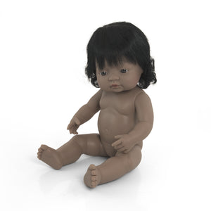 MINILAND DOLL - HISPANIC BOY AND GIRL  38 CM