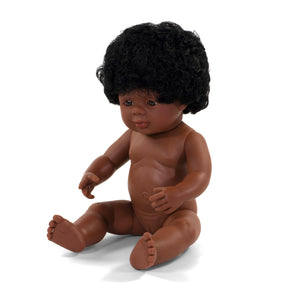 MINILAND DOLL - AFROAMERICAN BOY AND GIRL  38 CM