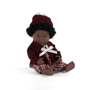 MINILAND DOLL - DOWN SYNDROME AFRICAN BOY AND GIRL 38 CM