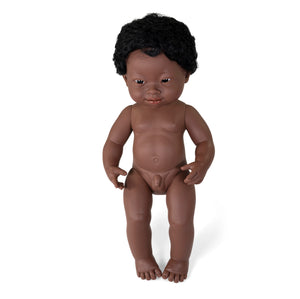 MINILAND DOLL - DOWN SYNDROME AFRICAN BOY AND GIRL 38 CM