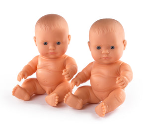 MINILAND DOLL - CAUCASIAN BOY AND GIRL 21 CM