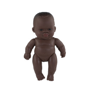 MINILAND DOLL - AFRICAN BOY AND GIRL 21 CM