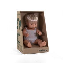 Load image into Gallery viewer, MINILAND DOLL - CAUCASIAN BOY AND GIRL 38 CM
