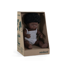 Load image into Gallery viewer, MINILAND DOLL - AFRICAN BOY AND GIRL 38 CM
