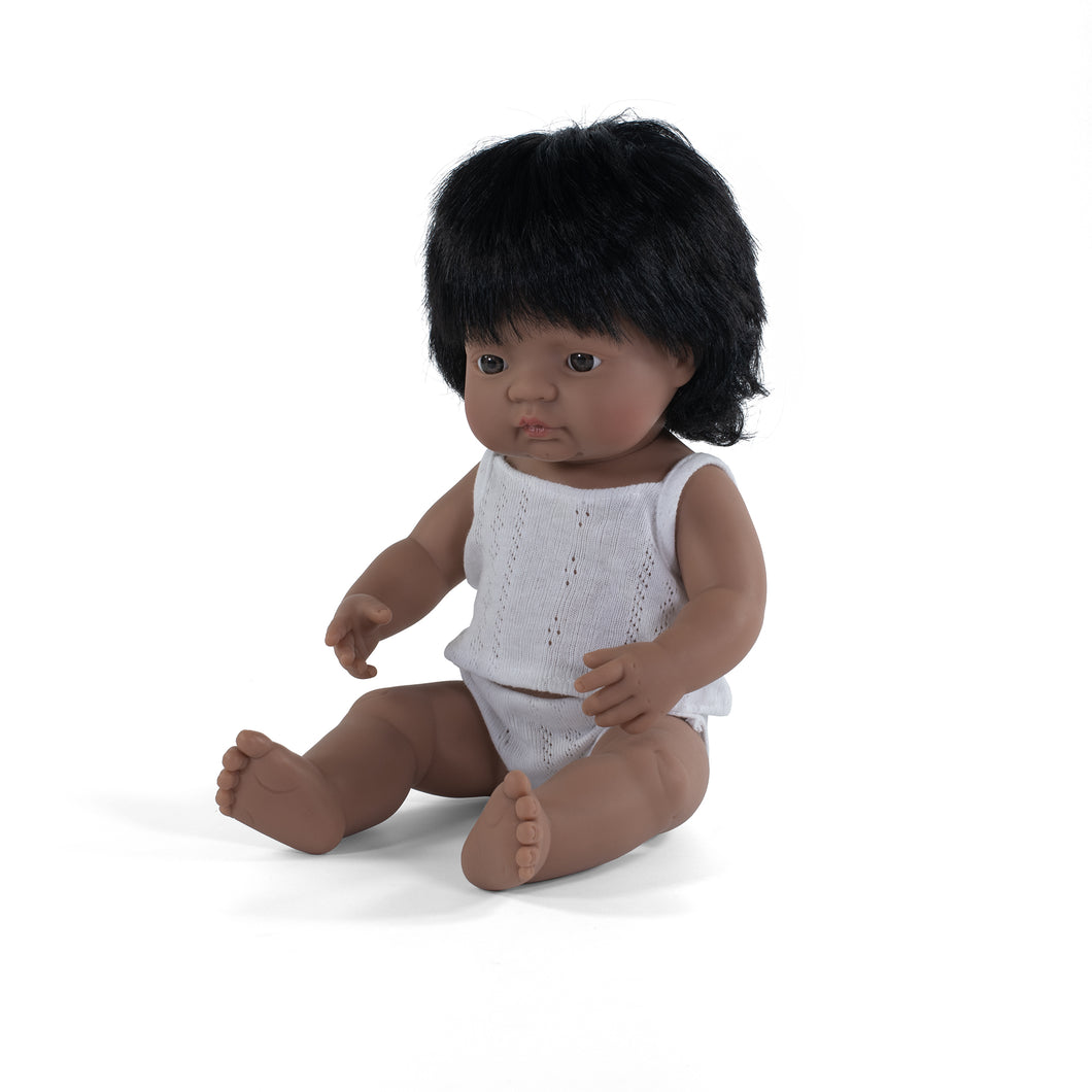 MINILAND DOLL - HISPANIC BOY AND GIRL  38 CM