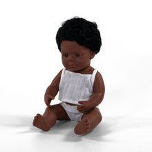 Load image into Gallery viewer, MINILAND DOLL - AFROAMERICAN BOY AND GIRL  38 CM
