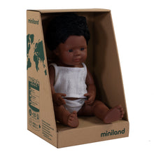 Load image into Gallery viewer, MINILAND DOLL - AFROAMERICAN BOY AND GIRL  38 CM
