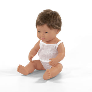 MINILAND DOLL - DOWN SYNDROME CAUCASIAN BOY AND GIRL 38 CM