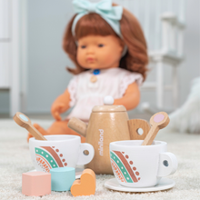 Load image into Gallery viewer, MINILAND - DOLL WOODEN TEA SET
