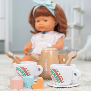 MINILAND - DOLL WOODEN TEA SET