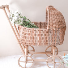 Load image into Gallery viewer, Rattan Doll Stroller
