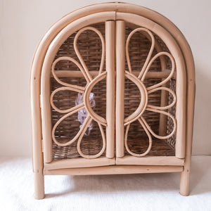 Rattan Floral Dresser