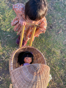 Rattan Doll Stroller