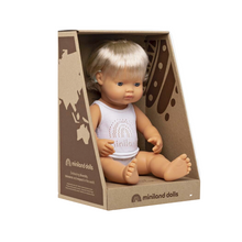 Load image into Gallery viewer, MINILAND DOLL - CAUCASIAN GIRL WITH HEARING AID 38 CM
